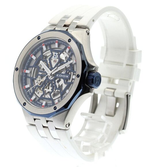 EDOX Delphin Meccano 85303-357BUCAB-BUIRB Automatic Men's Watch - Picture 2 of 12